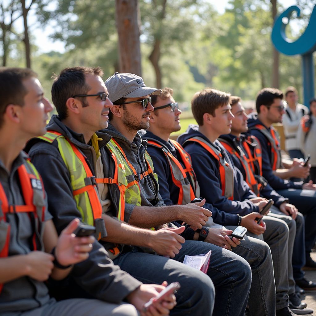 Staff training and safety meeting