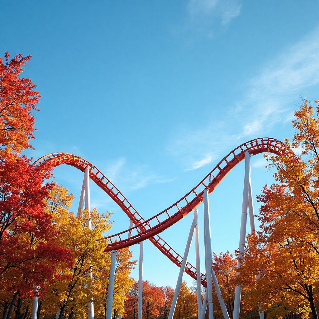 Loop-the-loop roller coaster